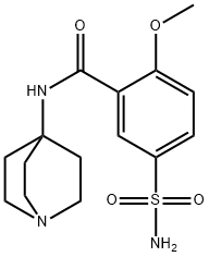 2-Methoxy-N-(3-quinuclidinyl)-5-sulfamoylbenzamide Struktur