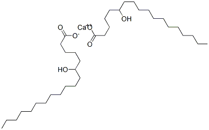 Bis(6-hydroxystearic acid)calcium salt Struktur