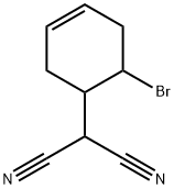6-Bromo-3-cyclohexenylmalononitrile Struktur