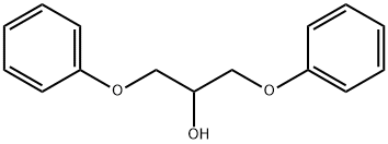 1,3-ジフェノキシプロパン-2-オール 化学構造式