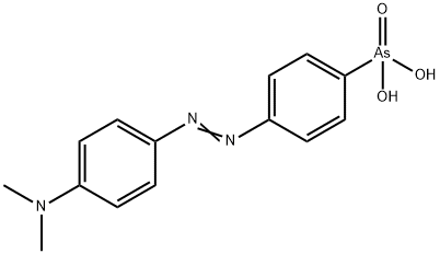 4-二甲氨基偶氮苯-4′-胂酸, 622-68-4, 结构式