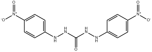 1,5-ビス(4-ニトロフェニル)カルボヒドラジド 化学構造式