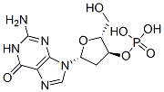 2'-deoxyguanosine 3'-(dihydrogen phosphate) Struktur