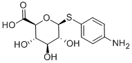 对氨基苯甲基1-硫代-B-D-葡糖醛酸, 62205-44-1, 结构式