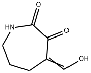 1H-Azepine-2,3-dione, tetrahydro-4-(hydroxymethylene)- (9CI) Struktur