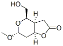 (3AS,4R,6R,7AS)-TETRAHYDRO-4-HYDROXYMETHYL-6-METHOXY-4H-FURO[3,2-C]PYRAN-2(3H)-ONE Struktur