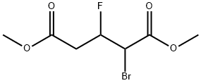 Pentanedioic acid, 2-bromo-3-fluoro-, dimethyl ester (9CI) Structure