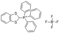 1,3-Benzodithiol-2-yltriphenyl phosphonium tetrafluoroborate Struktur