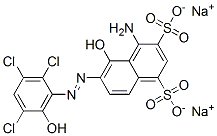 4-아미노-5-히드록시-6-[(2,3,5-트리클로로-6-히드록시페닐)아조]-1,3-나프탈렌디술폰산이나트륨염