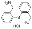2-[2-(氨基甲基)苯基硫代]苯甲醇盐酸盐 结构式