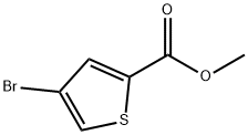 4-ブロモ-2-チオフェンカルボン酸メチル 化学構造式