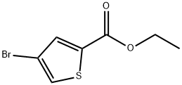 4-ブロモチオフェン-2-カルボン酸エチル 化学構造式