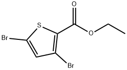 3,5-二溴噻吩-2-羧酸乙酯, 62224-22-0, 结构式