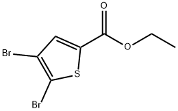 4,5-ジブロモ-2-チオフェンカルボン酸エチル 化学構造式