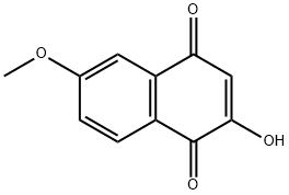 2-hydroxy-6-Methoxy-1,4-dihydronaphthalene-1,4-dione Structure
