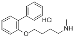 N-Methyl-N-(4-(2-biphenylyloxy)butyl)amine hydrochloride Structure