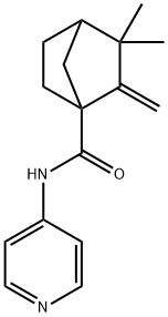 Bicyclo[2.2.1]heptane-1-carboxamide, 3,3-dimethyl-2-methylene-N-4-pyridinyl- Structure