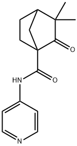 Bicyclo[2.2.1]heptane-1-carboxamide, 3,3-dimethyl-2-oxo-N-4-pyridinyl- (9CI) Structure