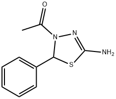 1-(5-氨基-2-苯基-[1,3,4]噻二唑-3-基)-乙酮, 62236-09-3, 结构式