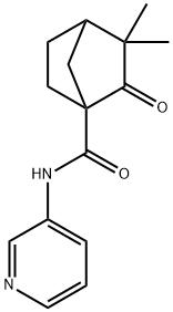 Bicyclo[2.2.1]heptane-1-carboxamide, 3,3-dimethyl-2-oxo-N-3-pyridinyl- (9CI) Structure