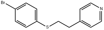 4-[2-(4-溴苯基硫代)乙基]吡啶, 62237-50-7, 结构式