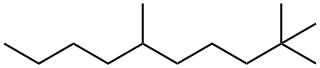 2,2,6-トリメチルデカン 化学構造式