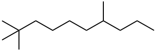 2,2,7-Trimethyldecane Structure