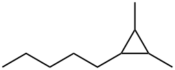 1,2-Dimethyl-3-pentylcyclopropane Struktur
