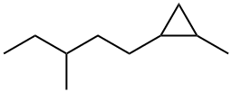 1-Methyl-2-(3-methylpentyl)cyclopropane Struktur