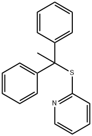 2-[(1,1-Diphenylethyl)thio]pyridine 结构式