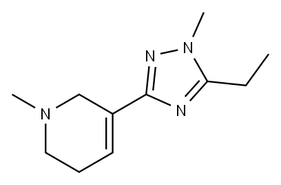 Pyridine, 3-(5-ethyl-1-methyl-1H-1,2,4-triazol-3-yl)-1,2,5,6-tetrahydro-1-methyl- (9CI)|