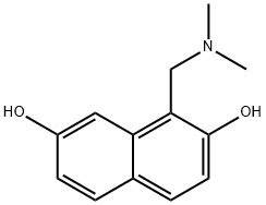 2,7-Naphthalenediol, 1-[(dimethylamino)methyl]- (7CI) 结构式