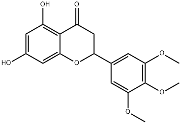 5,7-DIHYDROXY-3',4',5'-TRIMETHOXYFLAVANONE Structure