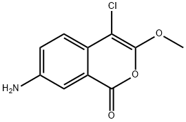 7-AMINO-4-CHLORO-3-METHOXYISOCOUMARIN,62252-26-0,结构式