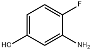 3-アミノ-4-フルオロフェノール 化学構造式