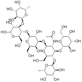 GAL-BETA1,3(FUC-ALPHA1,4)GLCNAC-BETA1,3GAL-BETA1,4(FUC-ALPHA1,3)GLC Structure