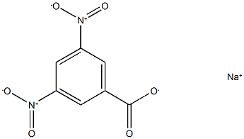 Benzoic acid, 3,5-dinitro-, sodium salt 结构式