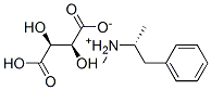 (S)-N-メチル-3-フェニル-2-プロパンアミン·L-酒石酸 化学構造式