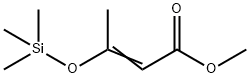 3-三甲基硅氧基-2-丁烯酸甲酯, 62269-44-7, 结构式