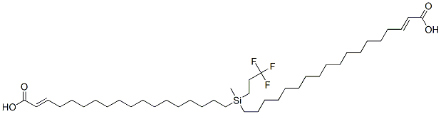 methyl(3,3,3-trifluoropropyl)silylene dioctadecenoate Struktur