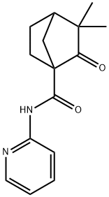 Bicyclo[2.2.1]heptane-1-carboxamide, 3,3-dimethyl-2-oxo-N-2-pyridinyl- (9CI) Structure