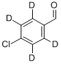 4-氯苯甲醛-2,3,5,6-D4, 62285-59-0, 结构式