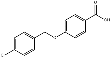 4-[(4-クロロベンジル)オキシ]安息香酸 化学構造式