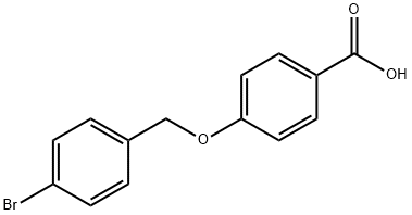 4-[(4-bromobenzyl)oxy]benzoic acid Struktur