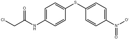 乙酰胺,2-氯-N-(4-((4-硝基苯基)硫代)苯基)-, 62292-40-4, 结构式
