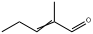2-甲基-2-戊烯醛, 623-36-9, 结构式