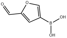 5-Formylfuran-3-boronic acid Struktur