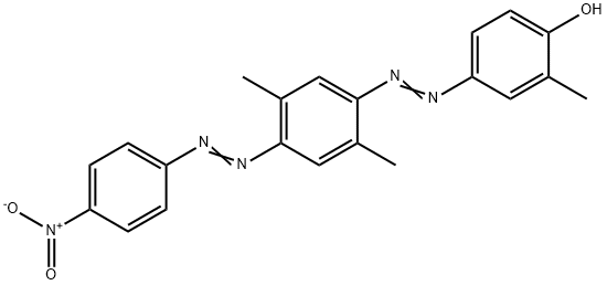 4-[[2,5-dimethyl-4-[(4-nitrophenyl)azo]phenyl]azo]-o-cresol,62308-13-8,结构式
