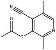 3-Acetoxy-4-cyano-2,5-dimethylpyridine Struktur