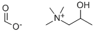 2-HYDROXYPROPYLTRIMETHYLAMMONIUMFORMATE Struktur